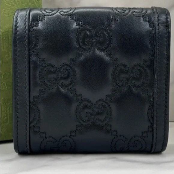 GUCCI Matelasse GG compact wallet LIKE NEW - Picture 2 of 6
